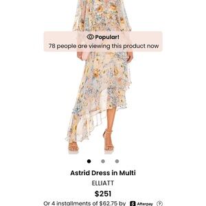 Elliatt Astrid Asymmetrical Dress in Pastel Floral